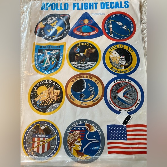 NASA Vintage Space Shuttle & Apollo Flight Decals - Picture 2 of 6